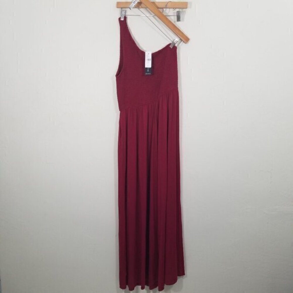 NWT Lane Bryant One Shoulder Maxi Dress Red Size 14/16